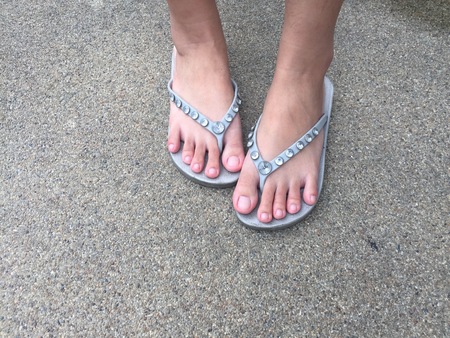 teen feet in flip flop sandals Milfs goind wild